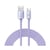 Baseus Câble USB-C vers USB-A 100W Série Crystal Shine Charge et Synchronisation 2m Lavande