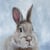 Lot de 4 serviettes en papier découpage collage 33 cm LAPIN A 302