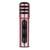 Microphone Karaoke Portable Pour IOS Android Avec Carte Son Intégrée Rose Rose YONIS