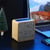 Enceinte Bluetooth Tissu Bois Avec Microphone Basses Puissantes Autonomie 10h Aux Tf Jaune YONIS