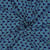 Tissu Viscose imprimé vaguelettes rétro tons Bleu sur fond Noir