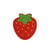 Ecusson  fraise rouge 5cm x 5,7cm