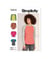 Patron Simplicity 9645 - Haut en tricot du 36 au 56 (FR) taille n°FR 36-56