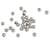 Lot de 50 Perles à écraser rondelle acier inoxydable 304 argenté Diamètre 2 mm