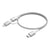 Force Power Câble Renforcé 2-en-1 USB-C vers USB-C et Lightning 3A Power Delivery 60W 1.2m Gris