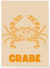 Affiche Crabe | A3 : 29,7x42cm