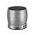 Enceinte Bluetooth Portable Mini Hifi Stereo Bass Puissante Metal Subwoofer Argent YONIS