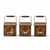 Pack 4 Photophores Carrés en Bois – Décorations de Table Noël, Ambiance Chaleureuse, Motifs Aléatoires