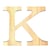 Lettre K - 11.5 cm - bois - Artemio