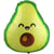 Ballon Aluminium Hélium Avocat Kawaii Party 60 cm