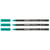 Lot de 3 feutres porcelaine EDDING pointe pinceau 1-4 mm - Turquoise