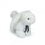Lapin en peluche Merlin blanc 25 cm - Maïlou Tradition