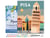 Peinture par Numéro Figured'Art avec Cadre - Affiche Vintage Pise - Kit de Loisir Créatif DIY Numéro d'Art Complet - 40x50cm toile tendue sur châssis