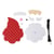 Kit porte-couverts de Noël en feutrine à créer 14 x 18 cm 2 pièces