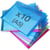 Pochettes - Bouton pression - A5 - Semi-transparent - 10 couleurs - Rapesco