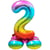 Ballon Géant Rainbow Chiffre 2 avec base (81 cm)