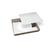 Tarte carrée cannelée - fer blanc - fond mobile - 230x230 mm dim ext / 220x220 mm dim int - h25mm