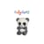 Peluche - Peluche Panda PING > gris ardoise – 13 cm