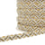 Bobine 25m galon zig zag métal 13mm Beige