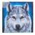 CRYSTAL ART Kit tableau broderie diamant 30x30cm Loup clair de lune