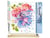 Peinture par Numéro Figured'Art - Fleurs et Poisson entrelacés - Kit de Loisir Créatif DIY Numéro d'Art Complet - 40x50cm toile roulée + châssis en bois à monter