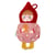 Lutin de Noel - Boule Reversible - Rose et Rouge - 11 cm