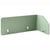 Séparateur de Bureau Vert Clair en PET 120 x 60 x 50 cm Acoustique Pinces de Fixation en Acier