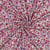 Tissu Jersey Coton imprimé Fleuris Maylia sur fond Blanc