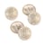 Bouton blason or blanchi 20mm