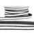 Bobine 20m Galon robe bicolore Blanc/noir 14mm