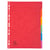 Intercalaires carte lustrée 400g 6 positions - A4 - Couleurs assorties - x 50 - Exacompta