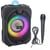 Enceinte lumineuse Bluetooth pour karaoké - DANCE CUBE 44 - 150W - Effet kaléidoscope LED
