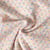 Tissu Jacquard Polycoton lurex Chanelli bleu marine sur fond Ecru