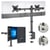 Support écran PC 2 écrans 13 à 32 pouces Acier- Bras Moniteur Universel 2 PC- Pivotant- Hauteur réglable- ACROPAQ