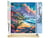 Peinture par Numéro Figured'Art - Maisons en bord de plage - Kit de Loisir Créatif DIY Numéro d'Art Complet - 40x50cm toile roulée + châssis en bois à monter