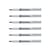 Lot de 6 marqueurs permanents CD/DVD PENTEL pointe ogive 0,9 mm - Noir