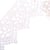 Bobine 13,7m guipure fleurs 42mm Blanc