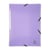 Chemise à élastique 3 rabats - A4 - Mauve - Polypro - Chromaline - Exacompta