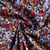 Tissu Jersey Coton imprimé Maria fleurs bohème sur fond Noir