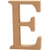 Lettre, E, H : 13 cm, ép. 2 cm, 1 pièce