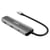 URBAN FACTORY Hub Multiports USB-C 4-en-1 HDMI 4K / 2 USB-A 3.0 / USB-C 3.0 PD 100W Gris