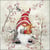 Lot de 4 serviettes en papier découpage collage 33 cm PERE NOEL LAPIN NO 308