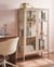 Armoire vitrine Acier Beige NASH - Beliani