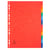 Intercalaires carte lustrée 225g 12 positions - A4 - Couleurs assorties - x 25 - Exacompta