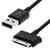 Avizar Câble 30 Broches Samsung vers USB-A pour Galaxy Tab 1 / 2 / 3 / Note 10.1 Noir