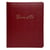 Livre d'or Cuir Alpille 140 pages ivoire - 26x22cm vertical - Rouge - Exacompta