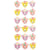 18 MINI STICKERS PANTHERE EPOXY GLITTER 20MM
