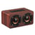 Mini Enceinte Bluetooth Bois Haute Fidélité Basses Puissantes Autonomie 6H 1500mAh Marron YONIS