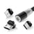 Avizar Câble USB vers Lightning, USB-C et Micro-USB Charge 2.4A 1m Noir