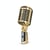 Microphone Vintage Style Haute Sensibilité Pour Scène et Performance Doré 2 YONIS